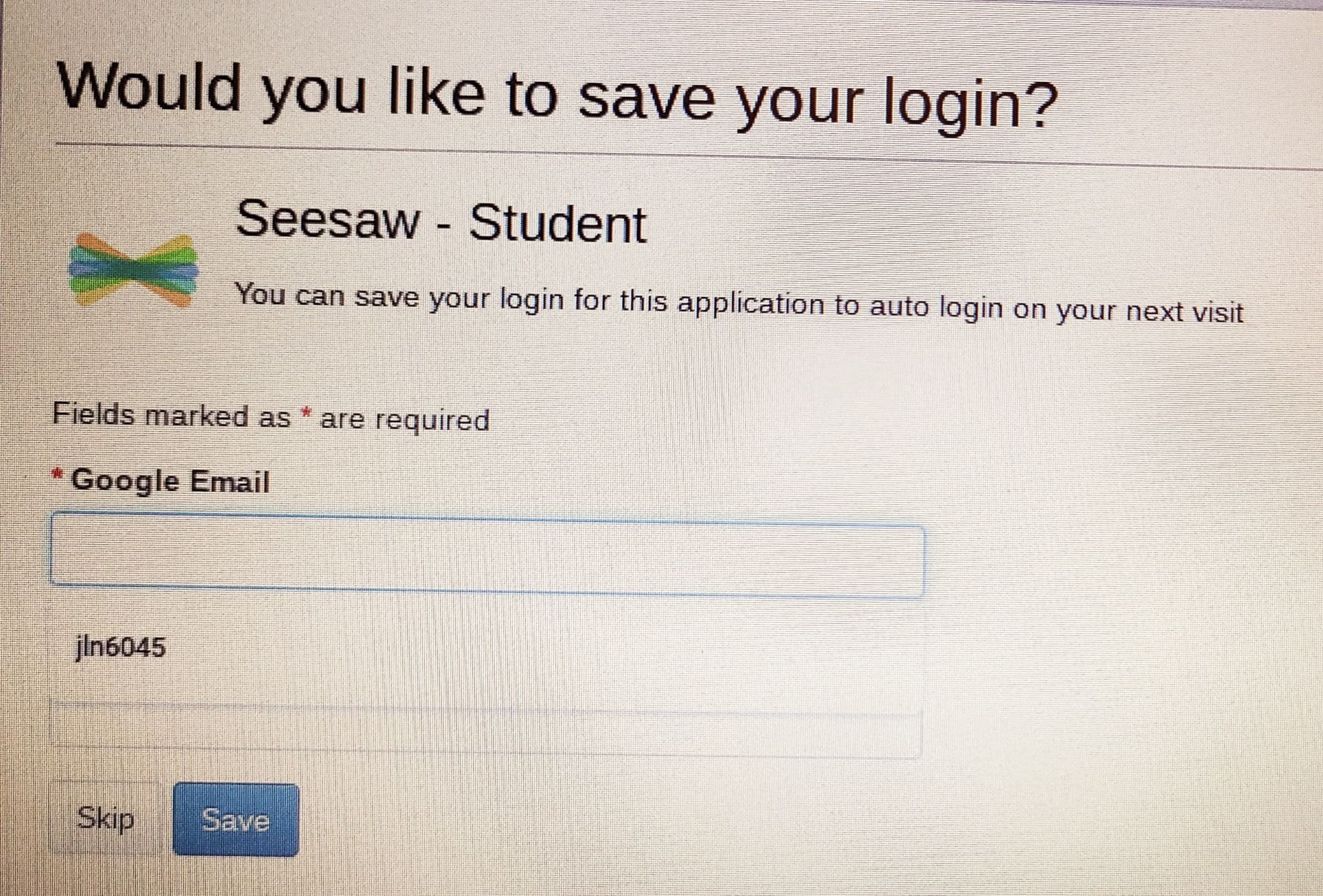 Seesaw login deals for students